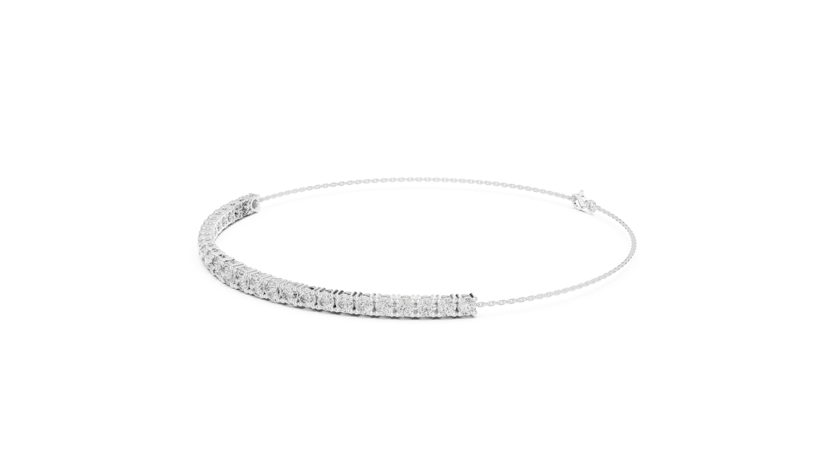 Minimalist Diamond Chain Bracelet