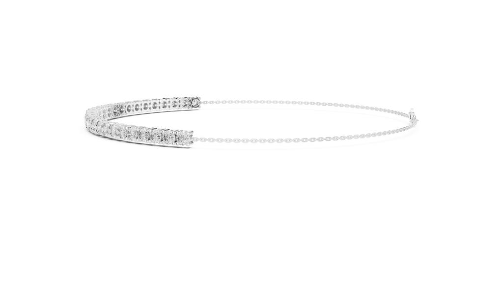 Minimalist Diamond Chain Bracelet