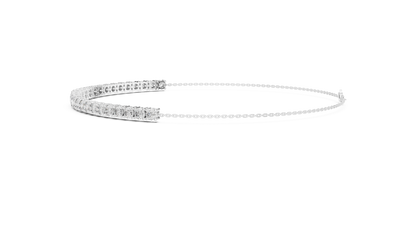 Minimalist Diamond Chain Bracelet