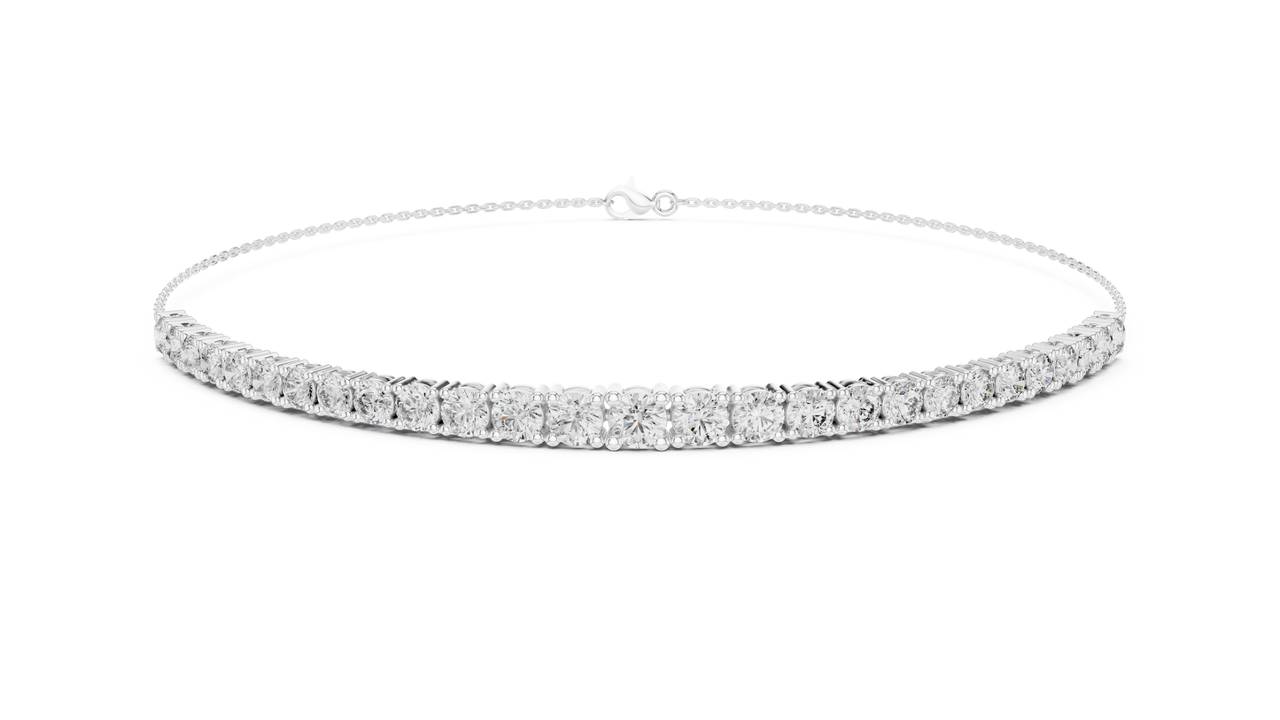 Minimalist Diamond Chain Bracelet