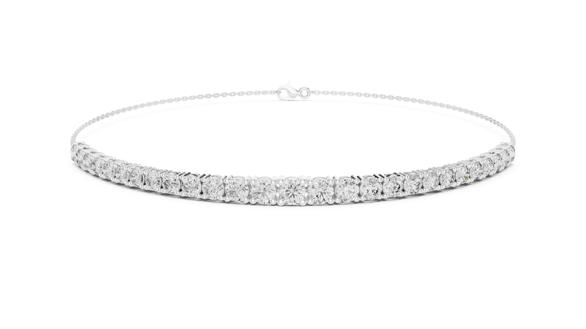 Minimalist Diamond Chain Bracelet