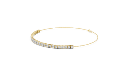 Minimalist Diamond Chain Bracelet
