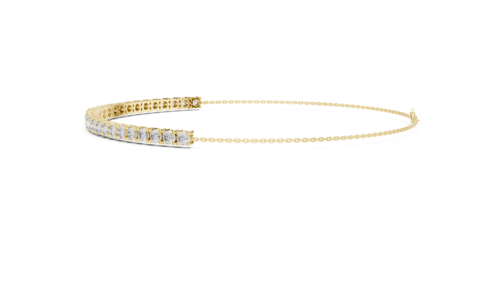 Minimalist Diamond Chain Bracelet