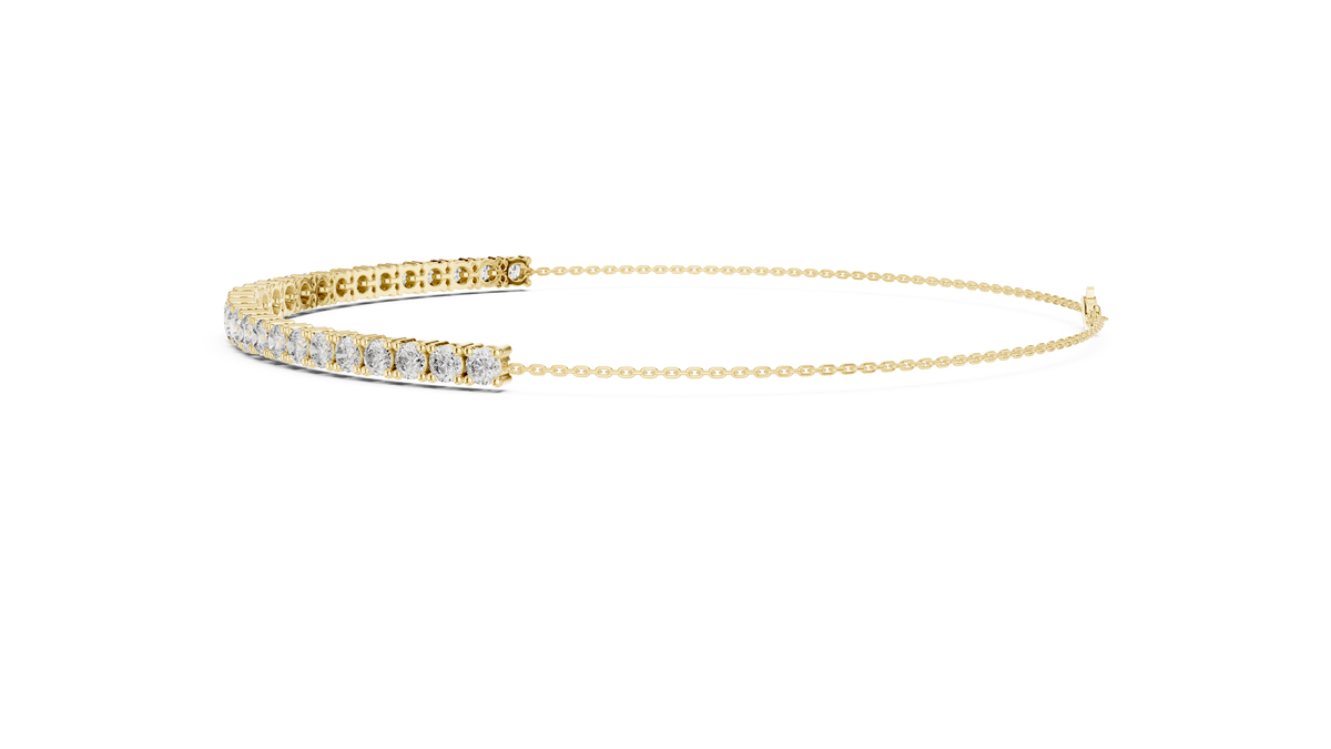 Minimalist Diamond Chain Bracelet