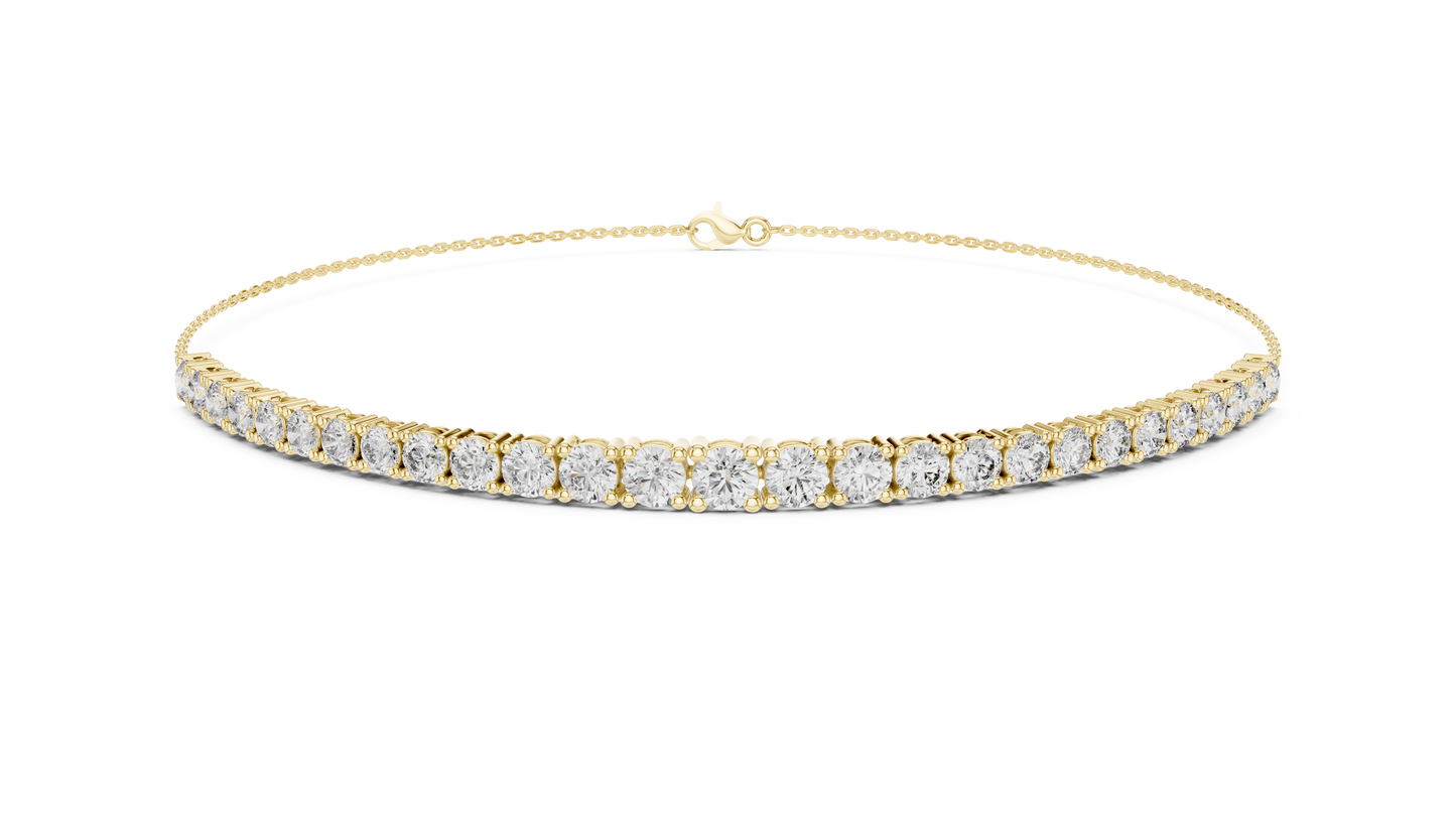Minimalist Diamond Chain Bracelet