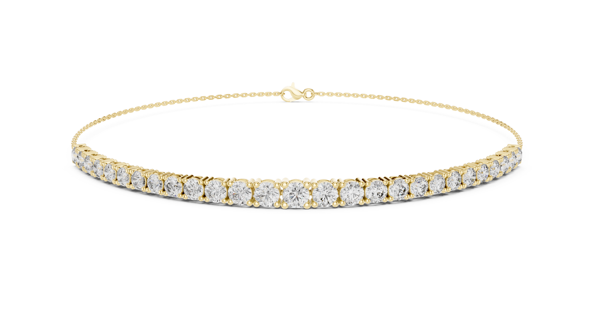 Minimalist Diamond Chain Bracelet