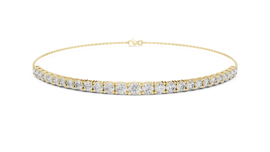 Minimalist Diamond Chain Bracelet