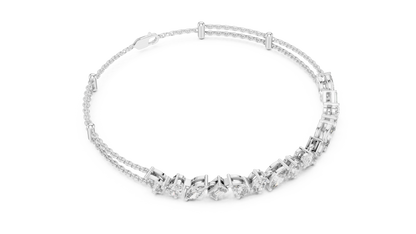 Multi Shape Diamond Chain Bracelet
