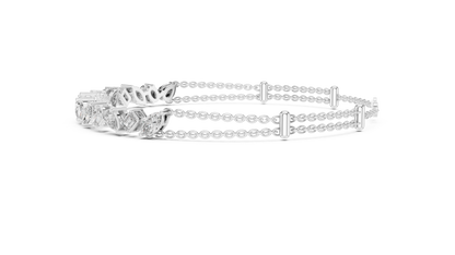 Multi Shape Diamond Chain Bracelet