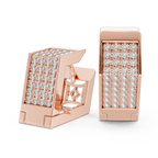 Premium Diamond Hoop Earrings | Stylish Floral Diamond Hoops in Gold