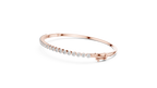 Round Cut Diamond Bangle Bracelet