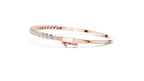 Round Cut Diamond Bangle Bracelet