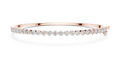 Round Cut Diamond Bangle Bracelet
