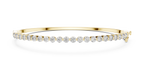 Round Cut Diamond Bangle Bracelet