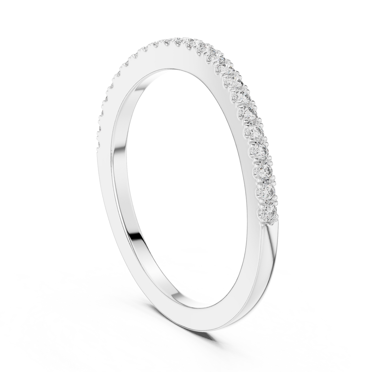 Ultra-Slim Diamond Band with Micro-Pavé Brilliance