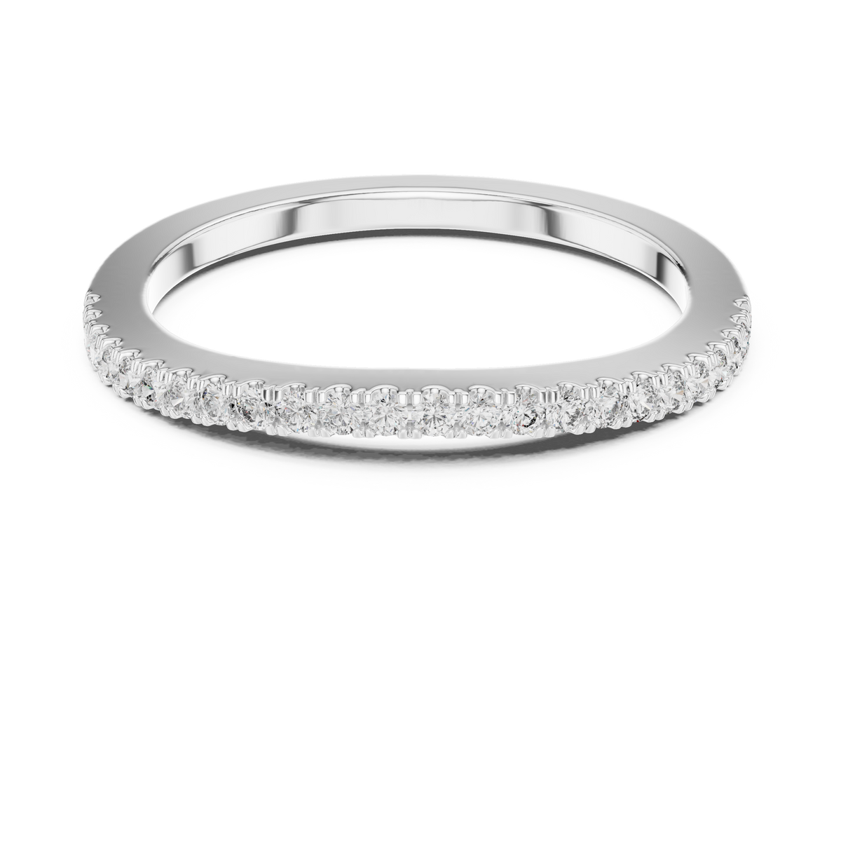 Ultra-Slim Diamond Band with Micro-Pavé Brilliance