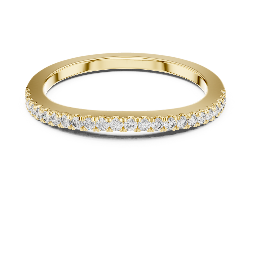 Ultra-Slim Diamond Band with Micro-Pavé Brilliance