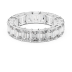 Emerald-Cut Diamond Eternity Band in a Classic Open Basket