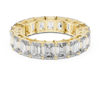 Emerald-Cut Diamond Eternity Band in a Classic Open Basket