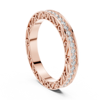 Brilliant Diamonds Enclosed in Hand-Crafted Filigree & Open-Work Scrollwork