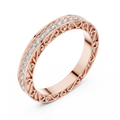 Brilliant Diamonds Enclosed in Hand-Crafted Filigree & Open-Work Scrollwork