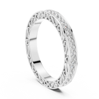 Brilliant Diamonds Enclosed in Hand-Crafted Filigree & Open-Work Scrollwork