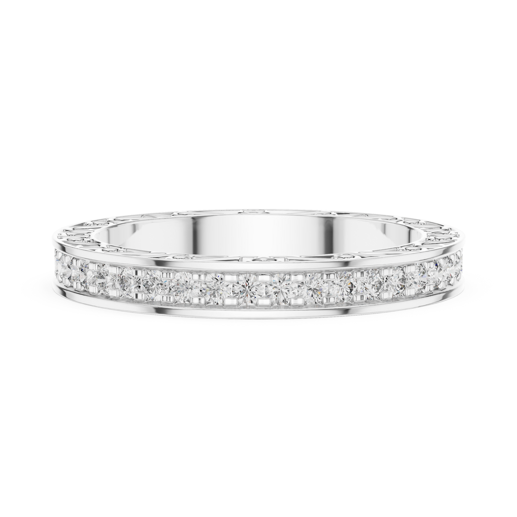 Brilliant Diamonds Enclosed in Hand-Crafted Filigree & Open-Work Scrollwork