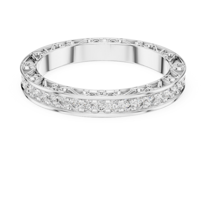 Brilliant Diamonds Enclosed in Hand-Crafted Filigree & Open-Work Scrollwork
