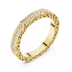 Brilliant Diamonds Enclosed in Hand-Crafted Filigree & Open-Work Scrollwork