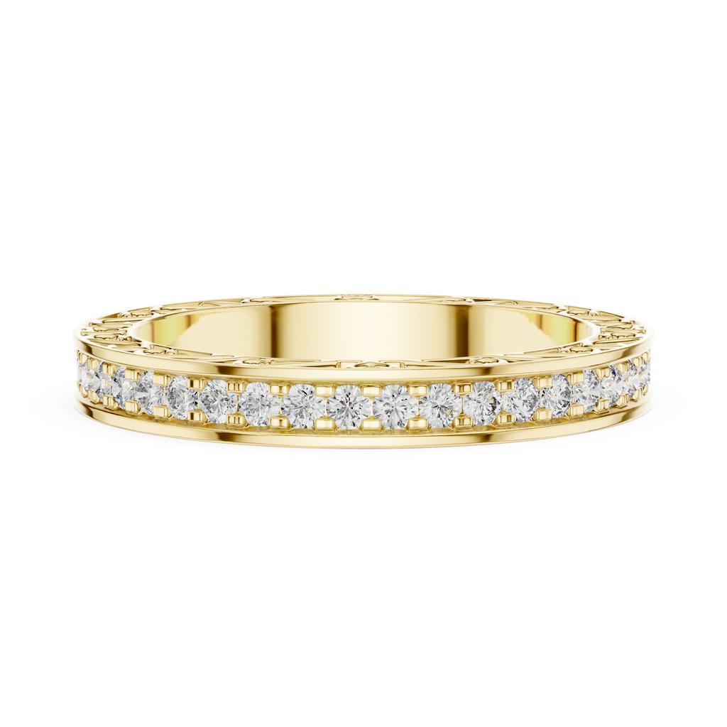 Brilliant Diamonds Enclosed in Hand-Crafted Filigree & Open-Work Scrollwork