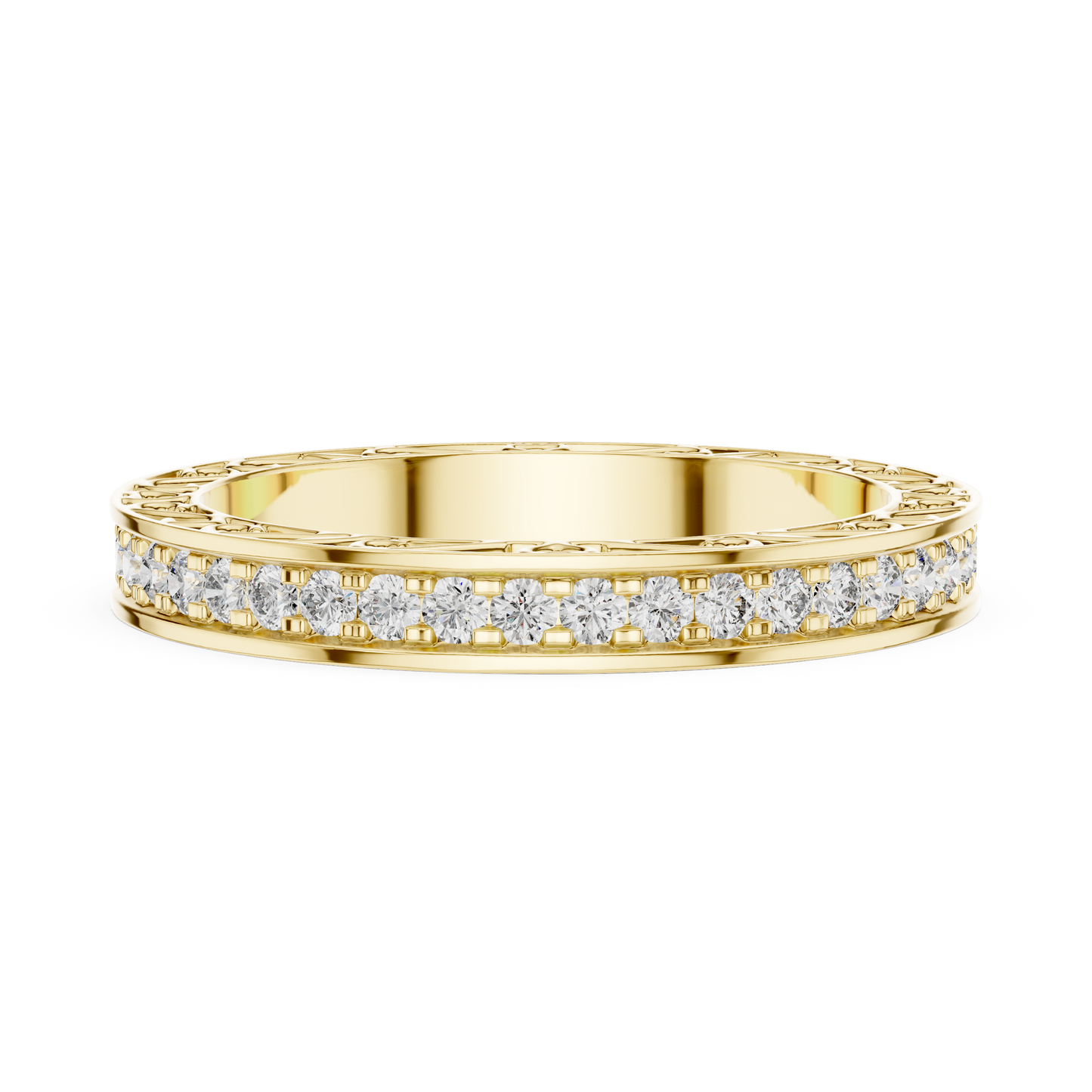Brilliant Diamonds Enclosed in Hand-Crafted Filigree & Open-Work Scrollwork