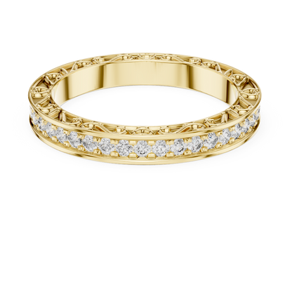 Brilliant Diamonds Enclosed in Hand-Crafted Filigree & Open-Work Scrollwork