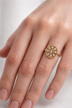 Delicate Flower Diamond Ring | Minimalist Women's Fashion Ring.