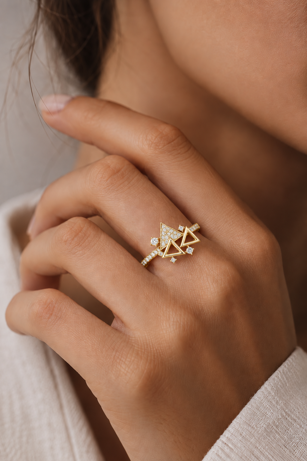Luxury Personalized Initial Ring | Diamond Letter Jewellery