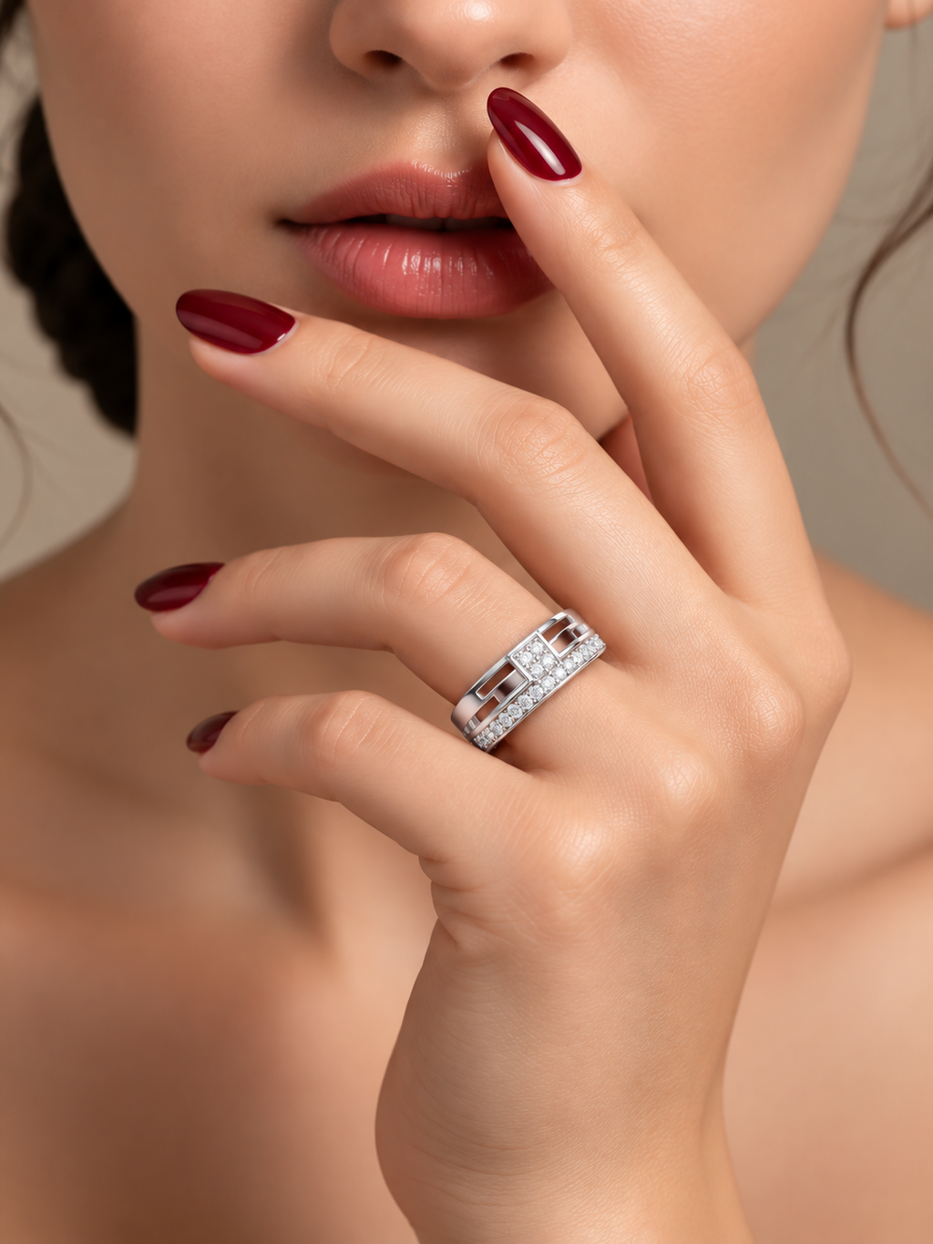Zarelle Lab Grown Diamond Band Ring for Women.