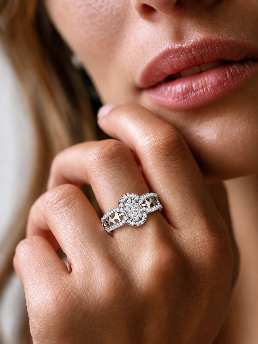 Marielle Lab Grown Diamond Ring for Women | Real Gold & Silver