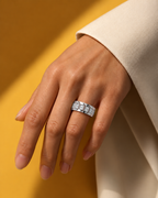 Veylora Geometric Pavé Lab Grown Diamond Ring