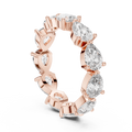 Designer Pear Shape Diamond Eternity Ring | Fine Gold Jewelry.