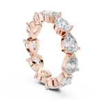 Designer Pear Shape Diamond Eternity Ring | Fine Gold Jewelry.