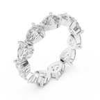 Designer Pear Shape Diamond Eternity Ring | Fine Gold Jewelry.