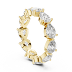 Designer Pear Shape Diamond Eternity Ring | Fine Gold Jewelry.