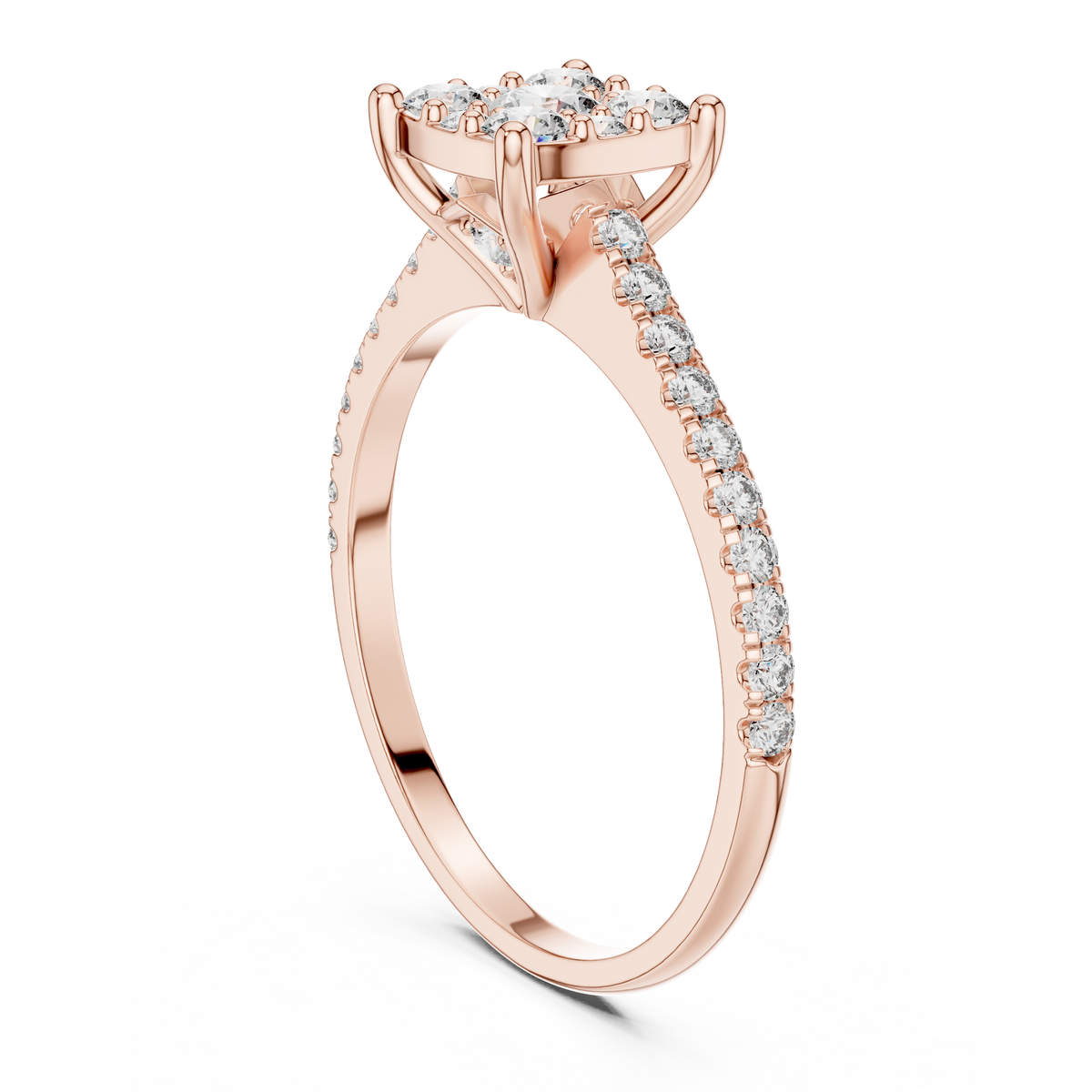 Luxury Diamond Engagement Ring | Gold  Designer Ring