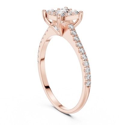 Luxury Diamond Engagement Ring | Gold  Designer Ring