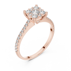 Luxury Diamond Engagement Ring | Gold  Designer Ring