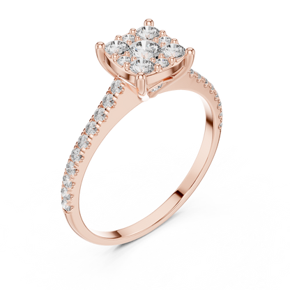Luxury Diamond Engagement Ring | Gold  Designer Ring