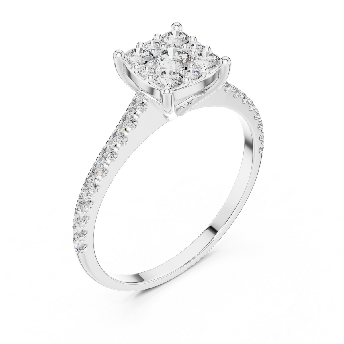 Luxury Diamond Engagement Ring | Gold  Designer Ring