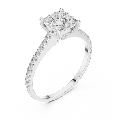 Luxury Diamond Engagement Ring | Gold  Designer Ring