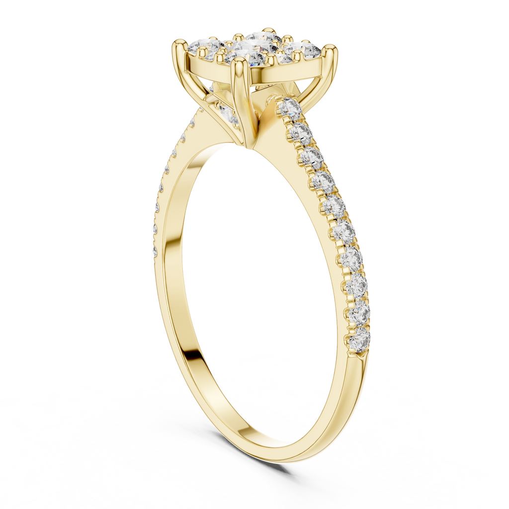 Luxury Diamond Engagement Ring | Gold  Designer Ring