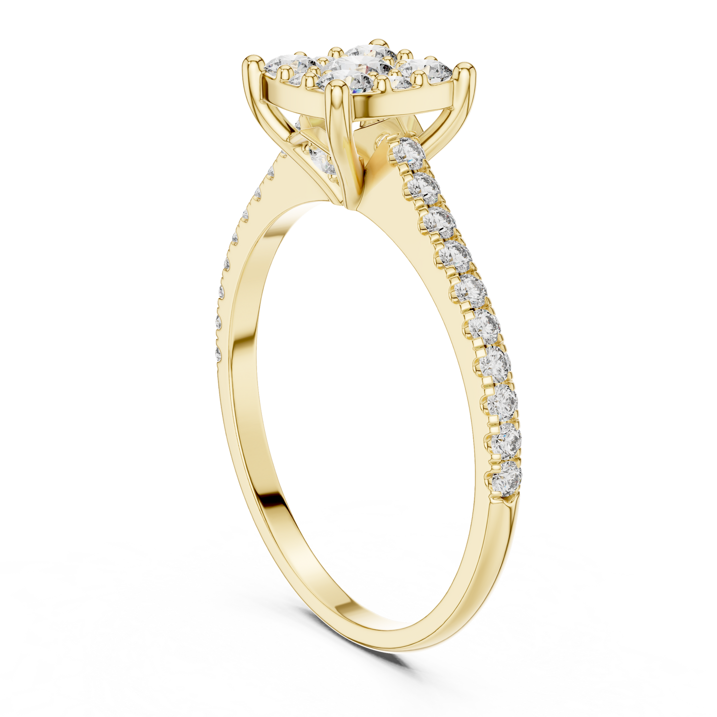 Luxury Diamond Engagement Ring | Gold  Designer Ring