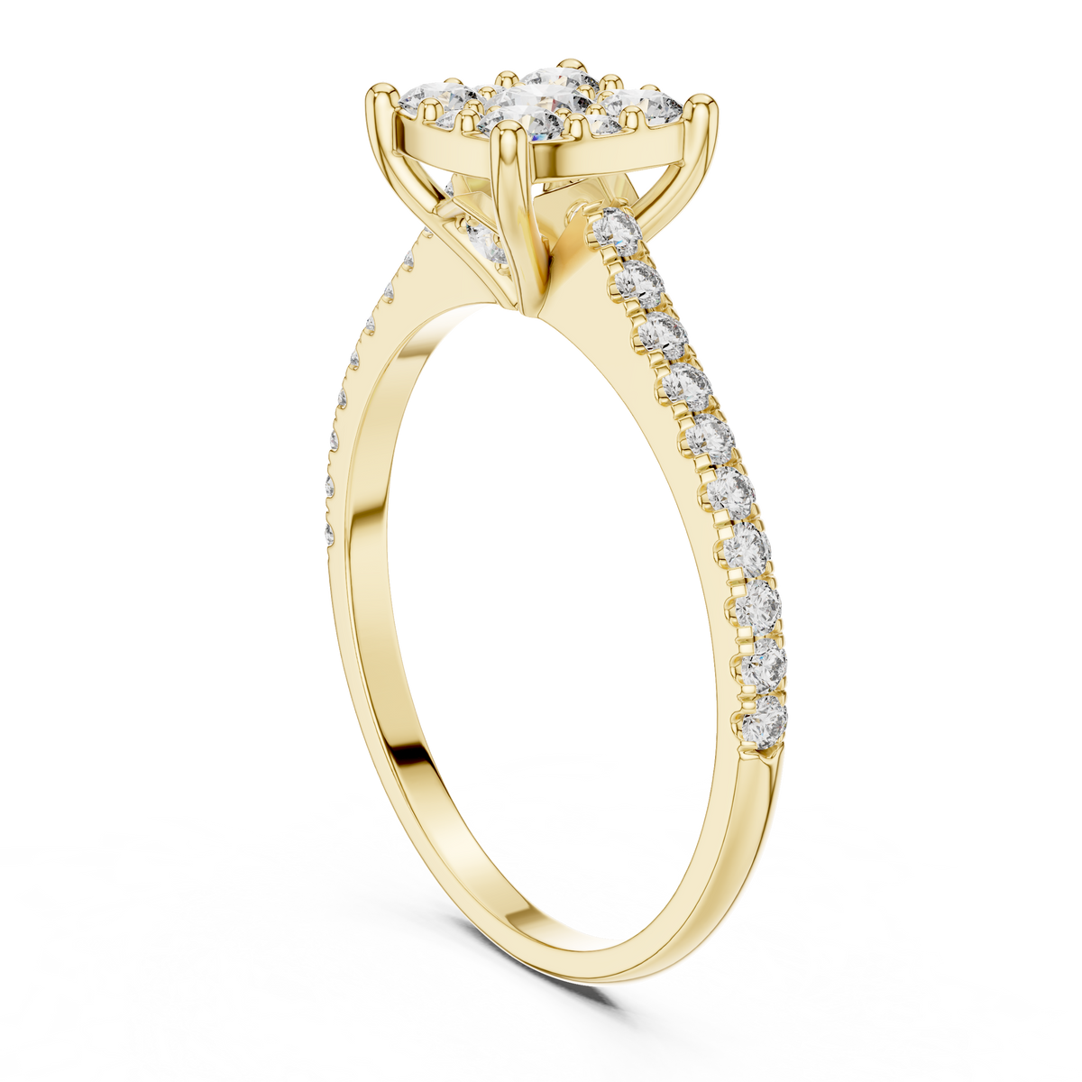 Luxury Diamond Engagement Ring | Gold  Designer Ring